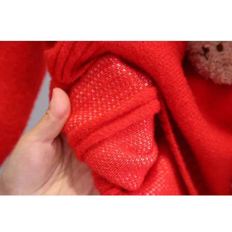 キッズ クリスマスベアセーター