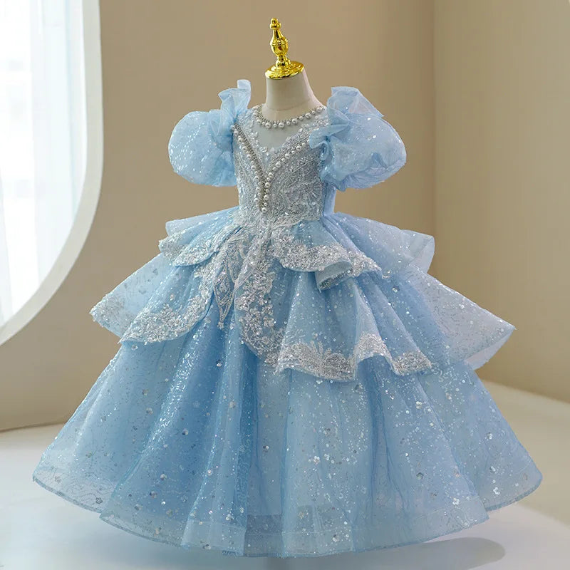 ラグジュアリーブルー プリンセスドレス