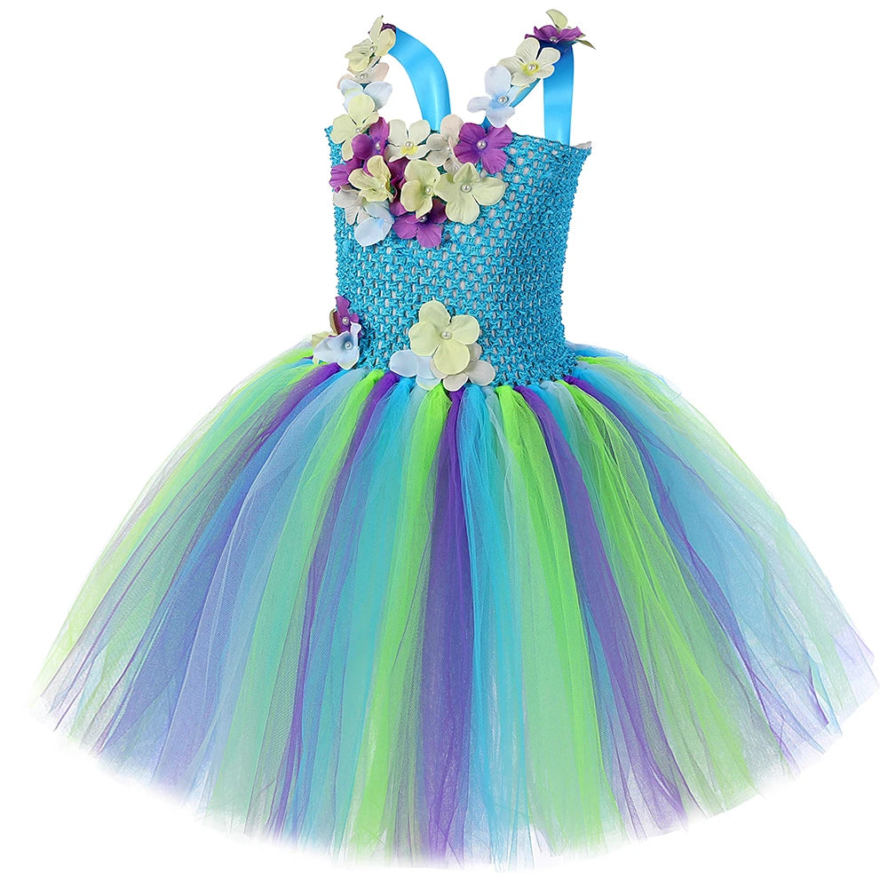 Flower Fairy Tulle Costume (with Wings & Wand)