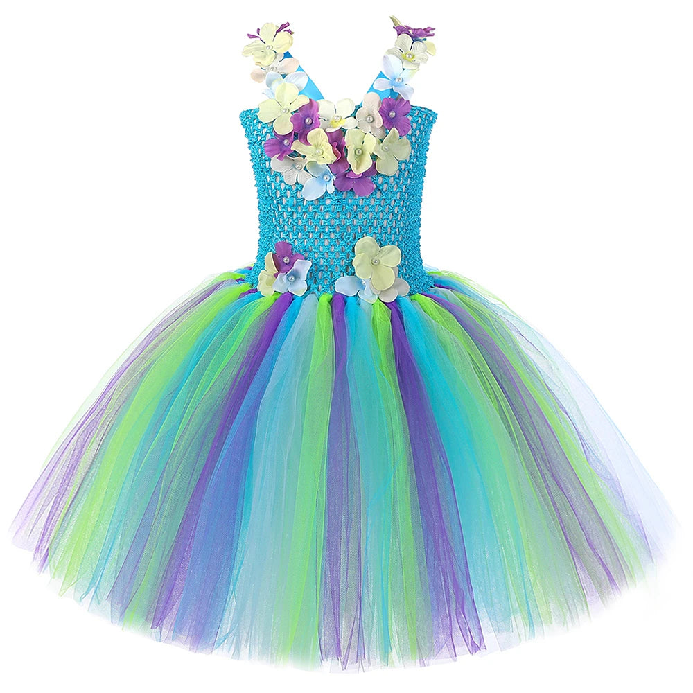 Flower Fairy Tulle Costume (with Wings & Wand)