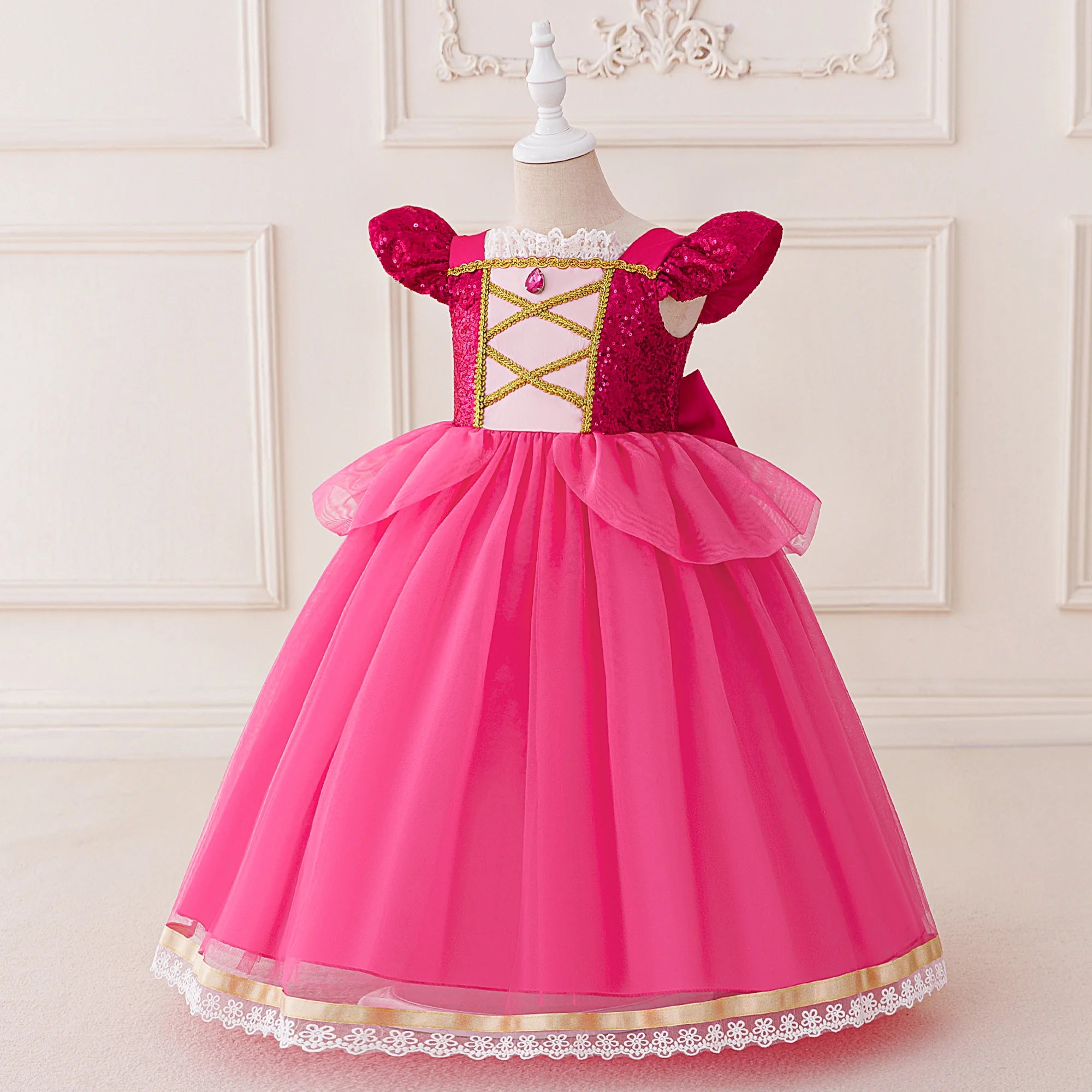 ロイヤルピンク プリンセスドレス