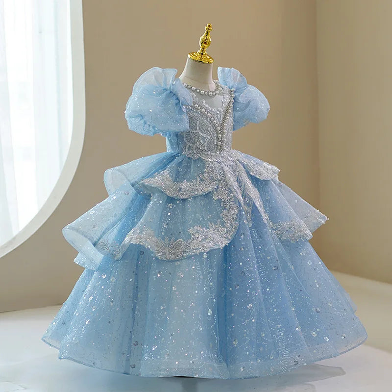 ラグジュアリーブルー プリンセスドレス