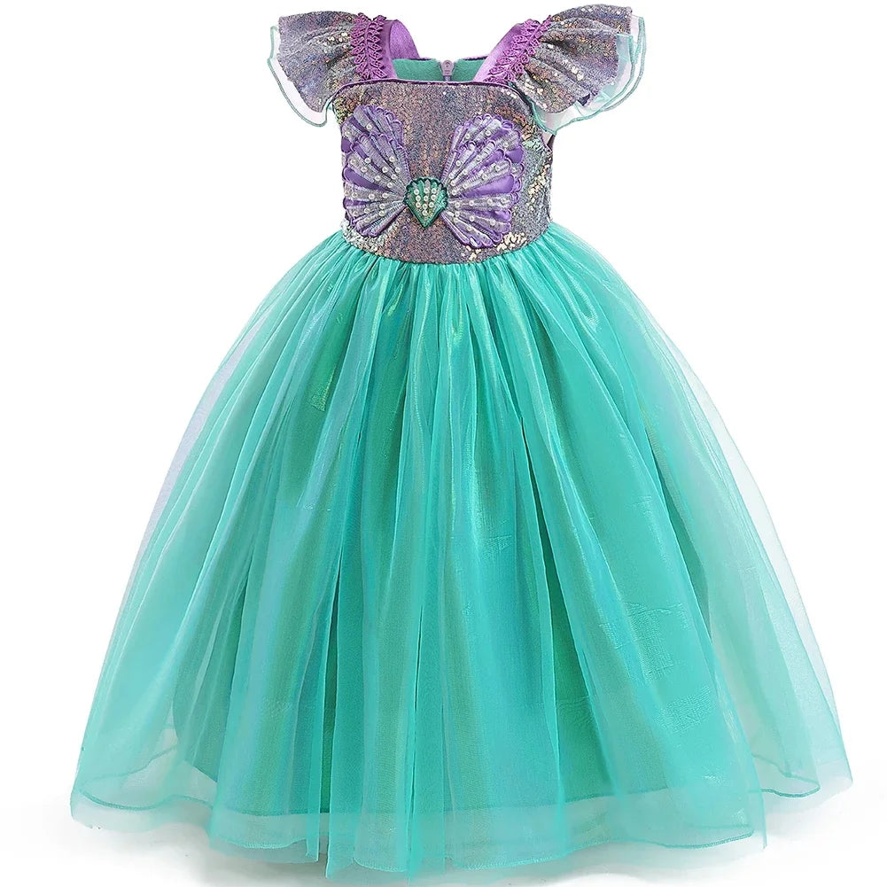 リトルマーメイド・プリンセスドレス – パール&シェルデザイン