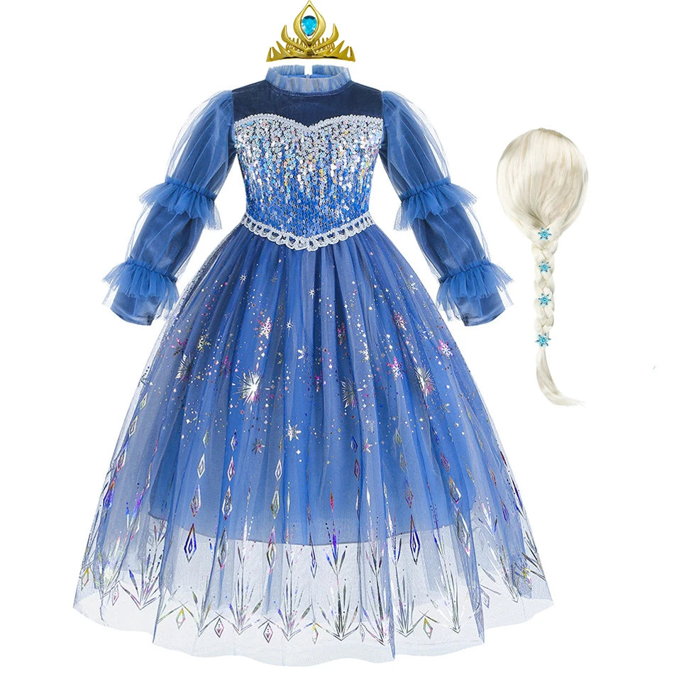 Crystal Snow Elegant Princess Dress