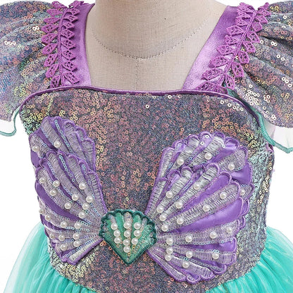 リトルマーメイド・プリンセスドレス – パール＆シェルデザイン