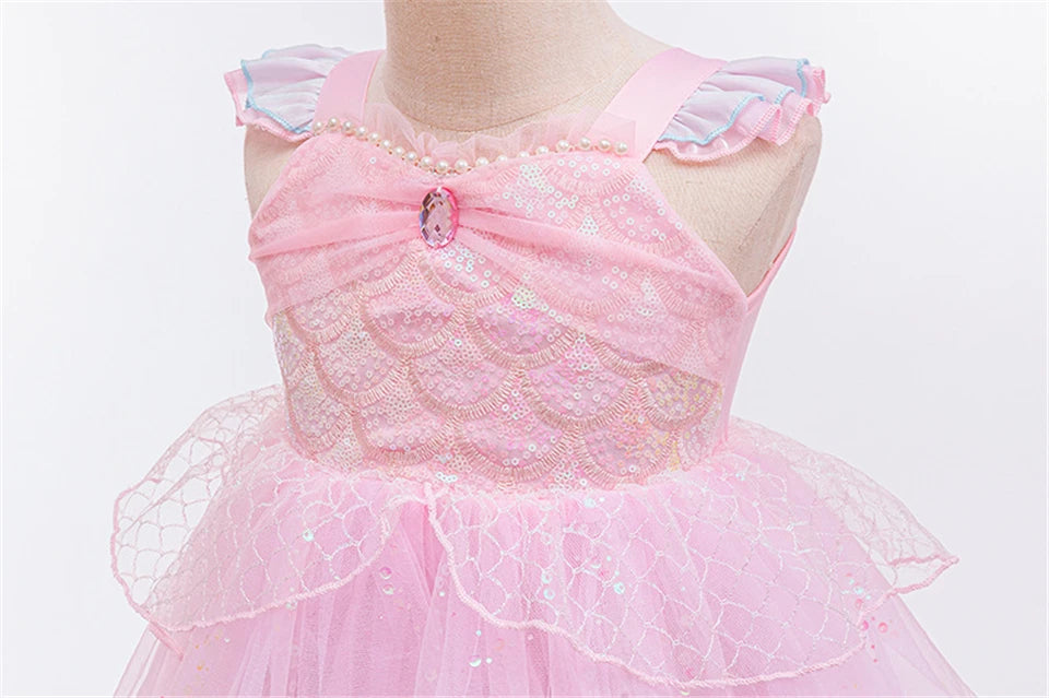 Pink Fairy Tutu Dress with Wings
