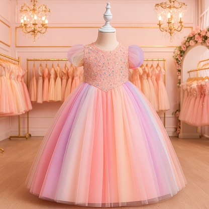 ロングプリンセス キャンディカラードレス