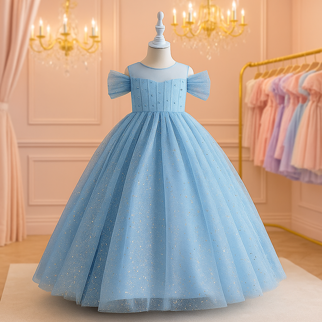 ロングプリンセス グリッターグラマードレス