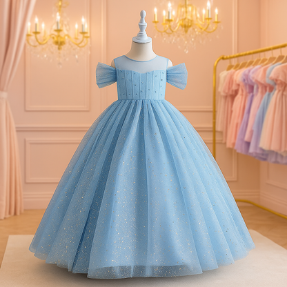 ロングプリンセス グリッターグラマードレス