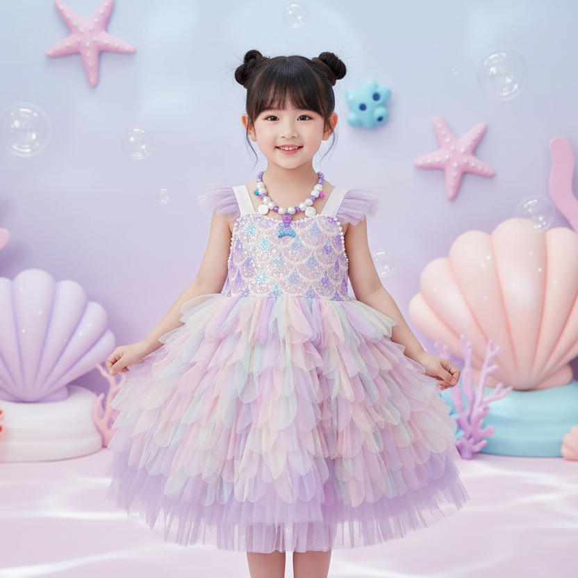 レインボーマーメイド・プリンセスドレス