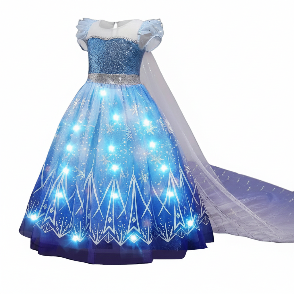 スノーフレークマジック ライトアップ プリンセスドレス（LED）