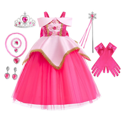 ピンク プリンセスドレス アクセサリーセット（全8点）