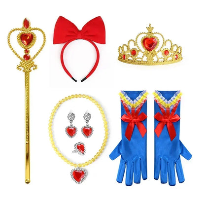 フォレストプリンセス アクセサリーセット（ショートウィッグ・赤リボン・ティアラ・グローブ）