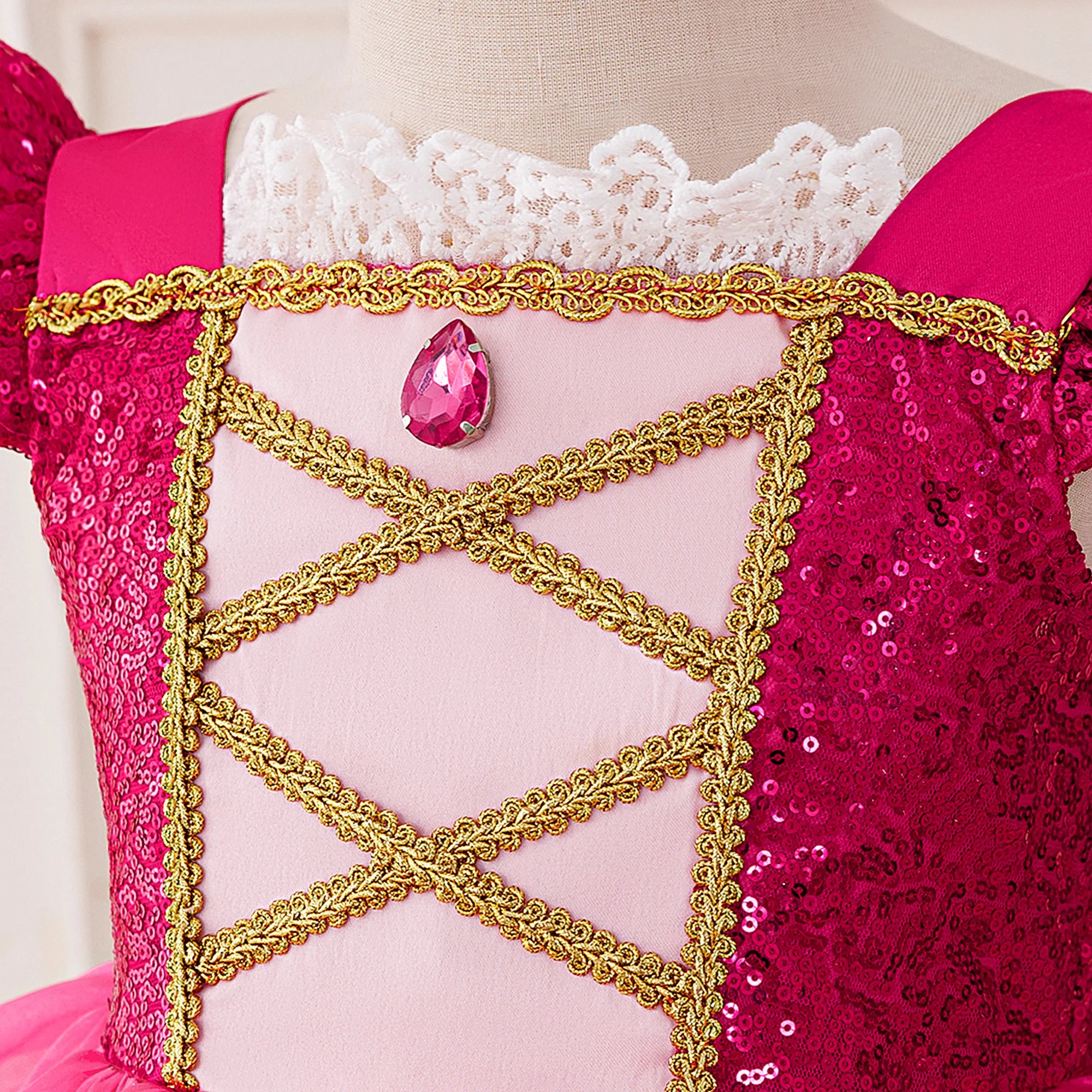 ロイヤルピンク プリンセスドレス