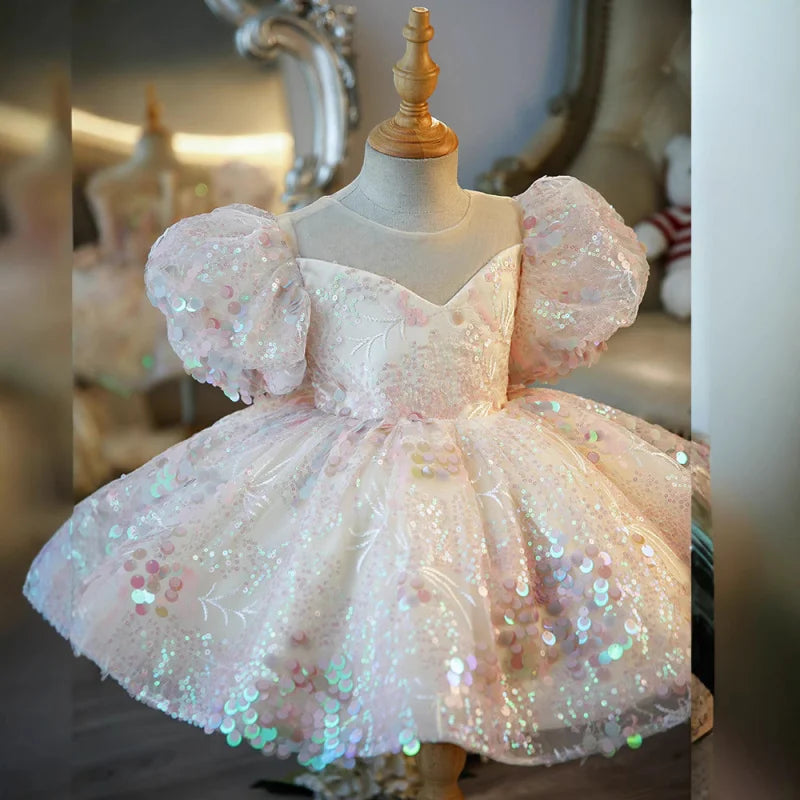 スパークルセキン プリンセスドレス（リボン付き）