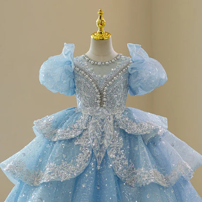 ラグジュアリーブルー プリンセスドレス
