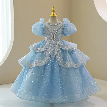 ラグジュアリーブルー プリンセスドレス