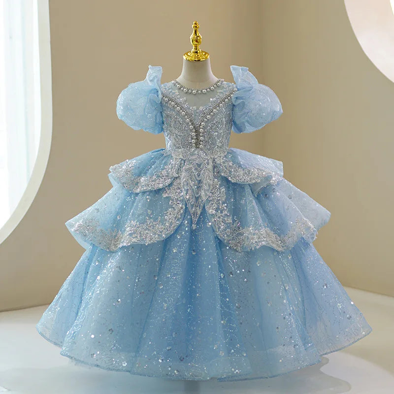 ラグジュアリーブルー プリンセスドレス