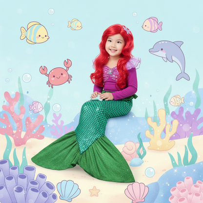 マーメイドプリンセス（ウィッグ付き）