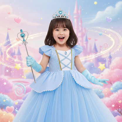 シルキーブルー・プリンセスドリームドレス