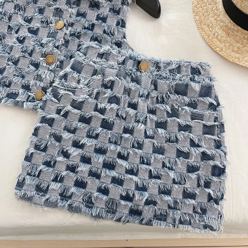 ブレイデッドデニム セット