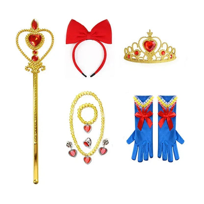 フォレストプリンセス アクセサリーセット（ショートウィッグ・赤リボン・ティアラ・グローブ）