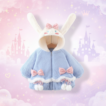 ふわふわバニーイヤー コート