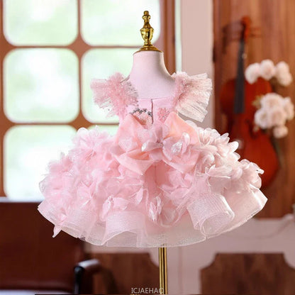 ブラッシュブルーム ラグジュアリー フローラルドレス
