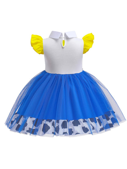 Cowgirl-themed princess dress-up costume for little girls
